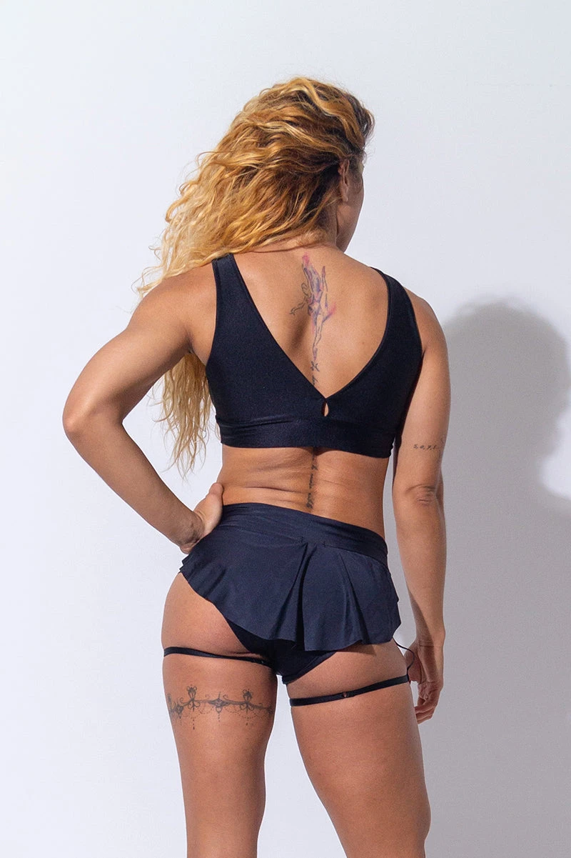 Sorte Diva Secret Skirt Bottoms - Black 7 Sorte Diva Secret Skirt Bottoms - Black - Image 5