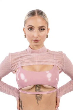 Naughty Thoughts XXX Rated See Through Shrug - Pink 10 Naughty Thoughts XXX Rated See Through Shrug - Pink -Radd Pole Wear Shop DL 08978