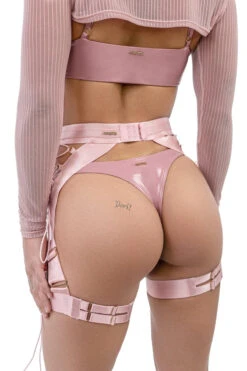 Naughty Thoughts XXX Rated Suspender - Pink -Radd Pole Wear Shop DL 09075copy