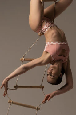 Hamade Activewear High Waisted Bottoms - Checkered Light Pink -Radd Pole Wear Shop DSC06297 af4e7c23 34e2 487b 86a5 c3af8c761db2