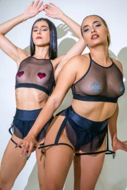 Sorte Wonder Haze Top - Black -Radd Pole Wear Shop DSC4635