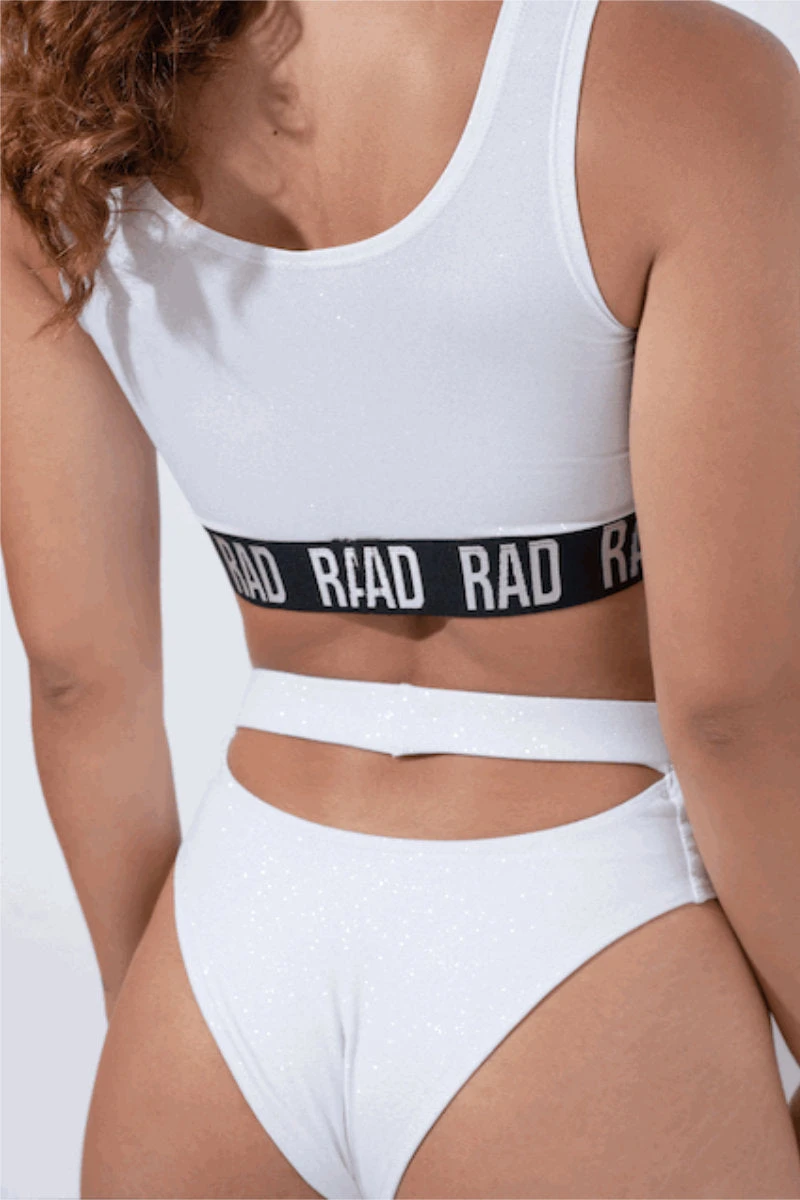 RAD Bahari Top - White Glitter 4 RAD Bahari Top - White Glitter - Image 2