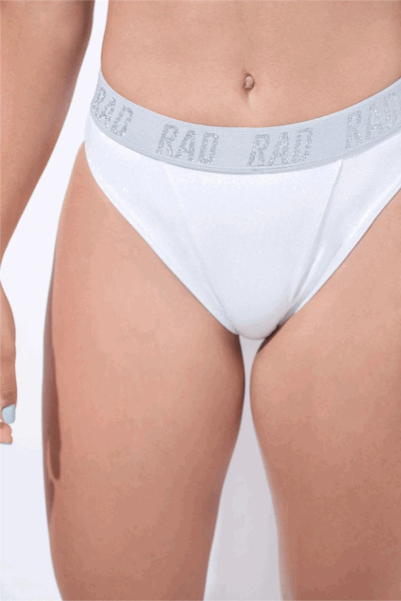 RAD Atlantida Shorts - White Glitter 4 RAD Atlantida Shorts - White Glitter - Image 2