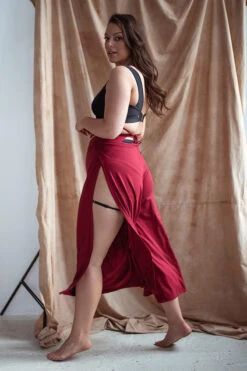 Sway Namasway Pants - Burgundy -Radd Pole Wear Shop DSC 6969