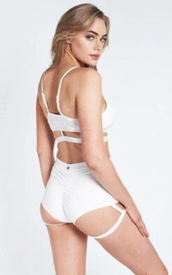 Lunalae Lure You High Waisted Garter Shorts - White 11 Lunalae Lure You High Waisted Garter Shorts - White -Radd Pole Wear Shop ECOMMERCE 11 026 471x753 2