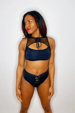 Hamade Activewear Lace Up High Neck Top - Black 16 Hamade Activewear Lace Up High Neck Top - Black -Radd Pole Wear Shop EFD5A4DD 3113 4A42 B30C 22456406E1AD 7e54e5c0 4abd 4b9c 94d1 024fb976139b 1