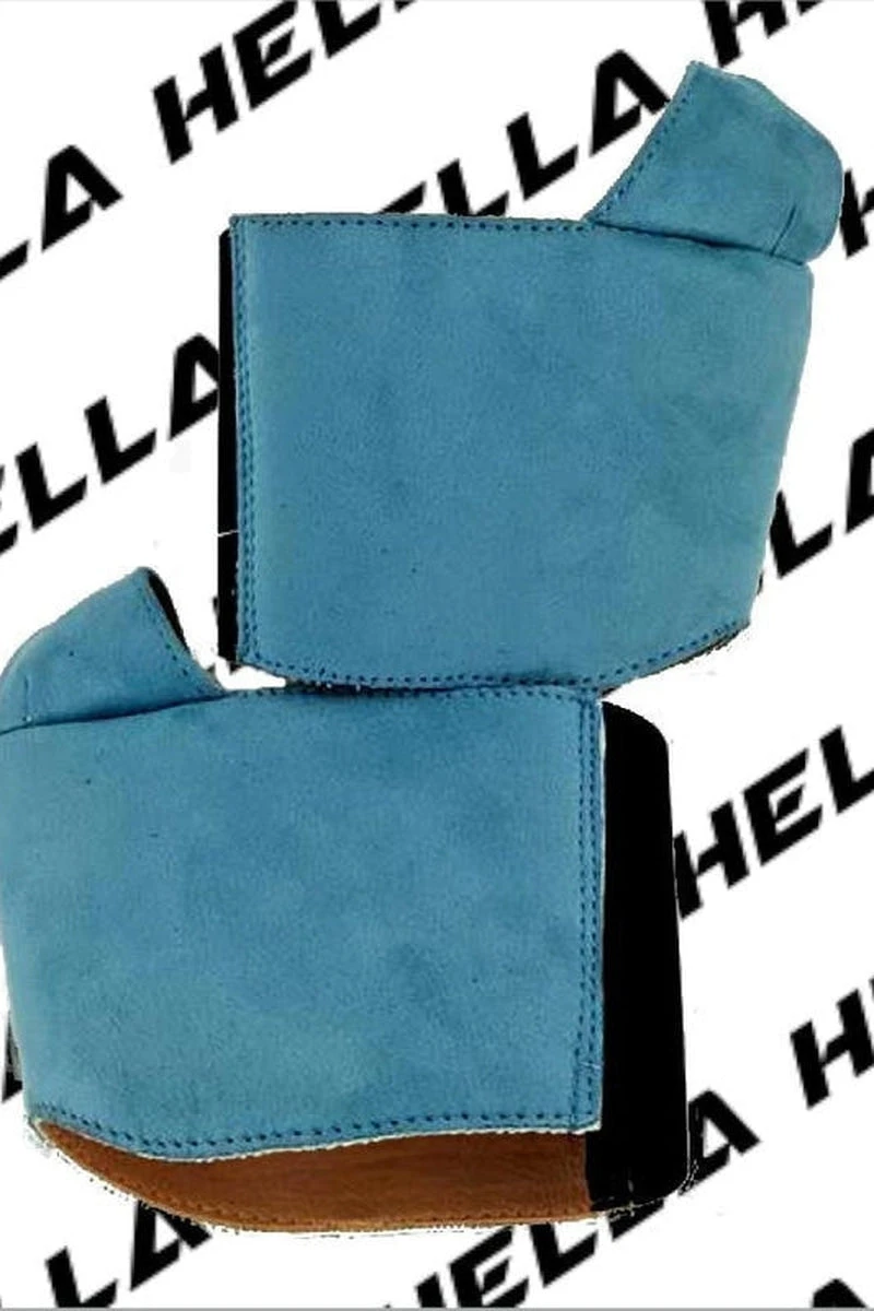 Hella Heels Classique Shoe Protector - Baby Blue Faux Suede 3 Hella Heels Classique Shoe Protector - Baby Blue Faux Suede