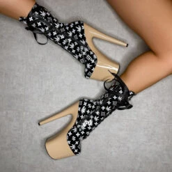 Hella Heels Branded 8inch Boots - Black/Sand 13 Hella Heels Branded 8inch Boots - Black/Sand -Radd Pole Wear Shop EmpireKicksBrandedblack sand8inchpoledanceboot 1