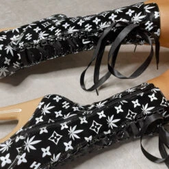 Hella Heels Branded 8inch Boots - Black/Sand 16 Hella Heels Branded 8inch Boots - Black/Sand -Radd Pole Wear Shop EmpireKicksBrandedblack sand8inchpoledanceboot 6