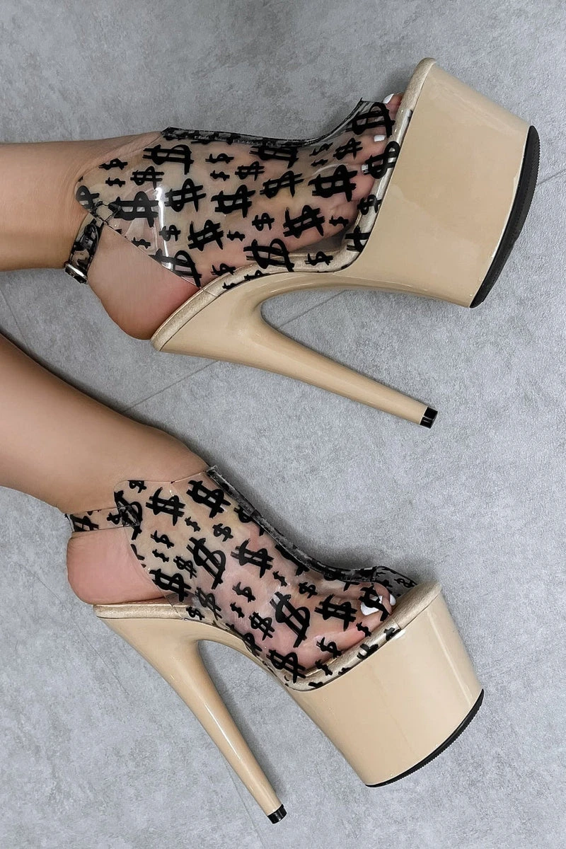 Hella Heels Make It Reign 7inch Stilettos - Sand 3 Hella Heels Make It Reign 7inch Stilettos - Sand