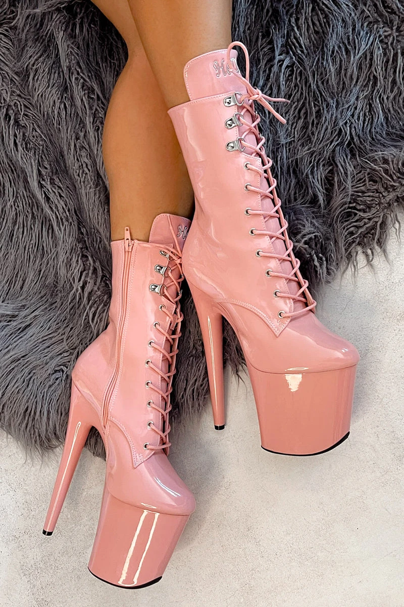 Hella Heels LipKit 8inch Boots - Candy Shop 3 Hella Heels LipKit 8inch Boots - Candy Shop