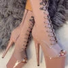 Hella Heels LipKit Open Toe 8inch Boots - Boujee 1 Hella Heels LipKit Open Toe 8inch Boots - Boujee -Radd Pole Wear Shop File 020 Edit