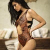 Paradise Chick Frankie Bodysuit - Rust 1 Paradise Chick Frankie Bodysuit - Rust -Radd Pole Wear Shop Frankie Bodysuit Rust 01 2