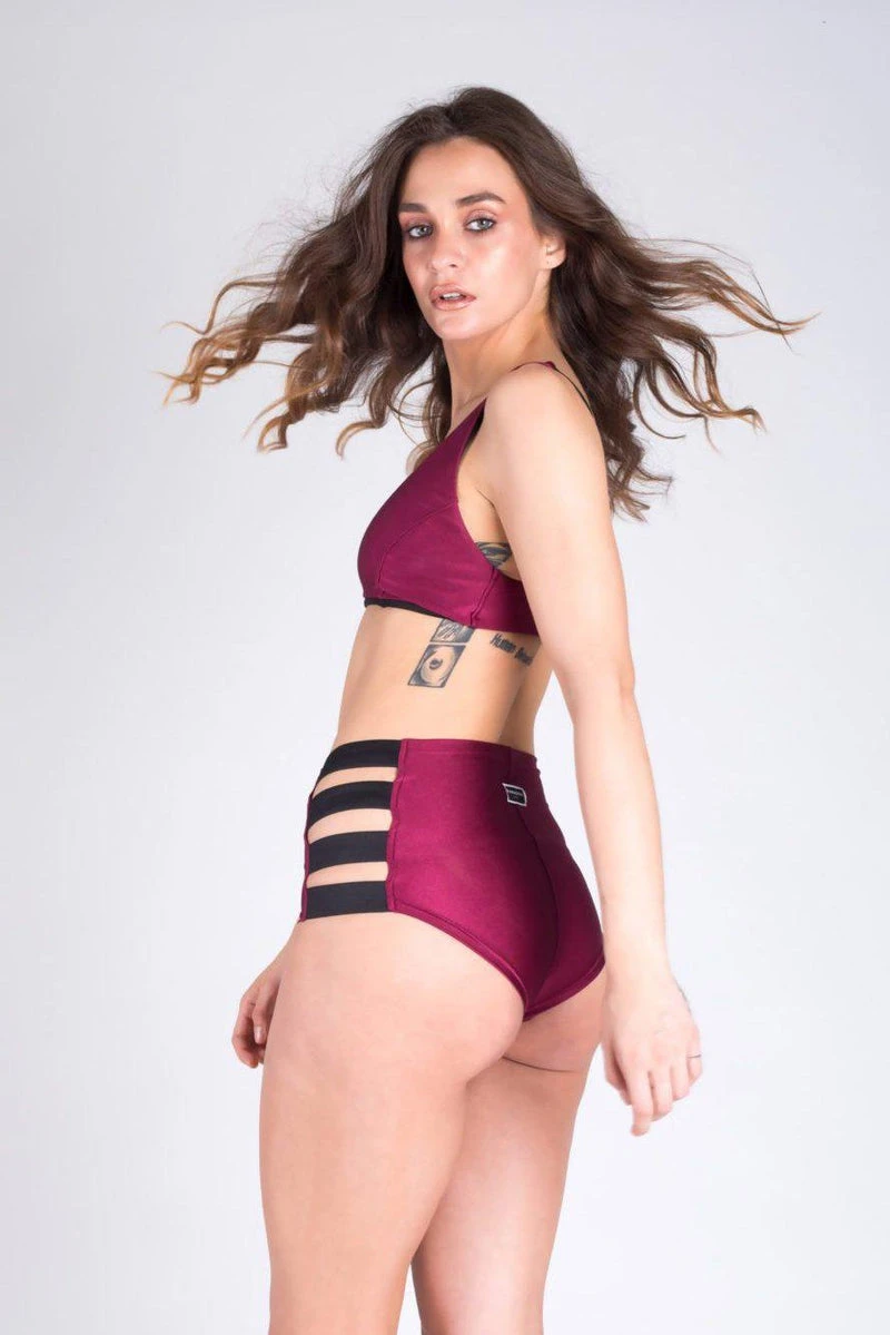 Paradise Chick High Waisted Shorts - Cherry 6 Paradise Chick High Waisted Shorts - Cherry - Image 4