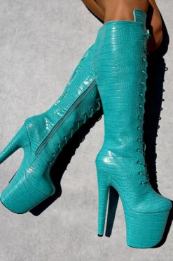 Hella Heels Killing Eve Knee High Boots - 8inch 8 Hella Heels Killing Eve Knee High Boots - 8inch -Radd Pole Wear Shop IMG 0280