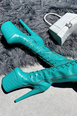 Hella Heels Killing Eve Knee High Boots - 8inch 10 Hella Heels Killing Eve Knee High Boots - 8inch -Radd Pole Wear Shop IMG 0298