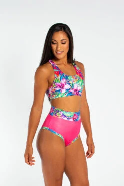 AMBR Designs High Waist Shorts - Aloha 9 AMBR Designs High Waist Shorts - Aloha -Radd Pole Wear Shop IMG 0448