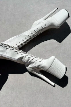 Hella Heels Ghosted Knee High Boots - 8inch -Radd Pole Wear Shop IMG 0562