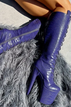 Hella Heels Play Dead Knee High Boots - 8inch 11 Hella Heels Play Dead Knee High Boots - 8inch -Radd Pole Wear Shop IMG 0644