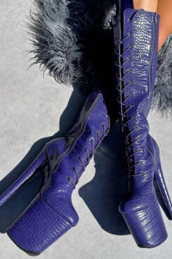 Hella Heels Play Dead Knee High Boots - 8inch 12 Hella Heels Play Dead Knee High Boots - 8inch -Radd Pole Wear Shop IMG 0654