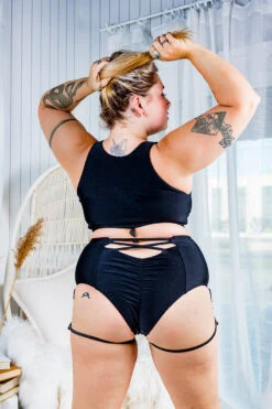 Chantay Polewear Pretzel 2-way Top - Noir 17 Chantay Polewear Pretzel 2-way Top - Noir -Radd Pole Wear Shop IMG 2702