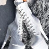 Hella Heels The Glitterati 7inch Boots - Snow Kween -Radd Pole Wear Shop IMG 27941 1