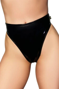 Cleo The Hurricane Heroine Liquid High Rider Hot Pants - Black