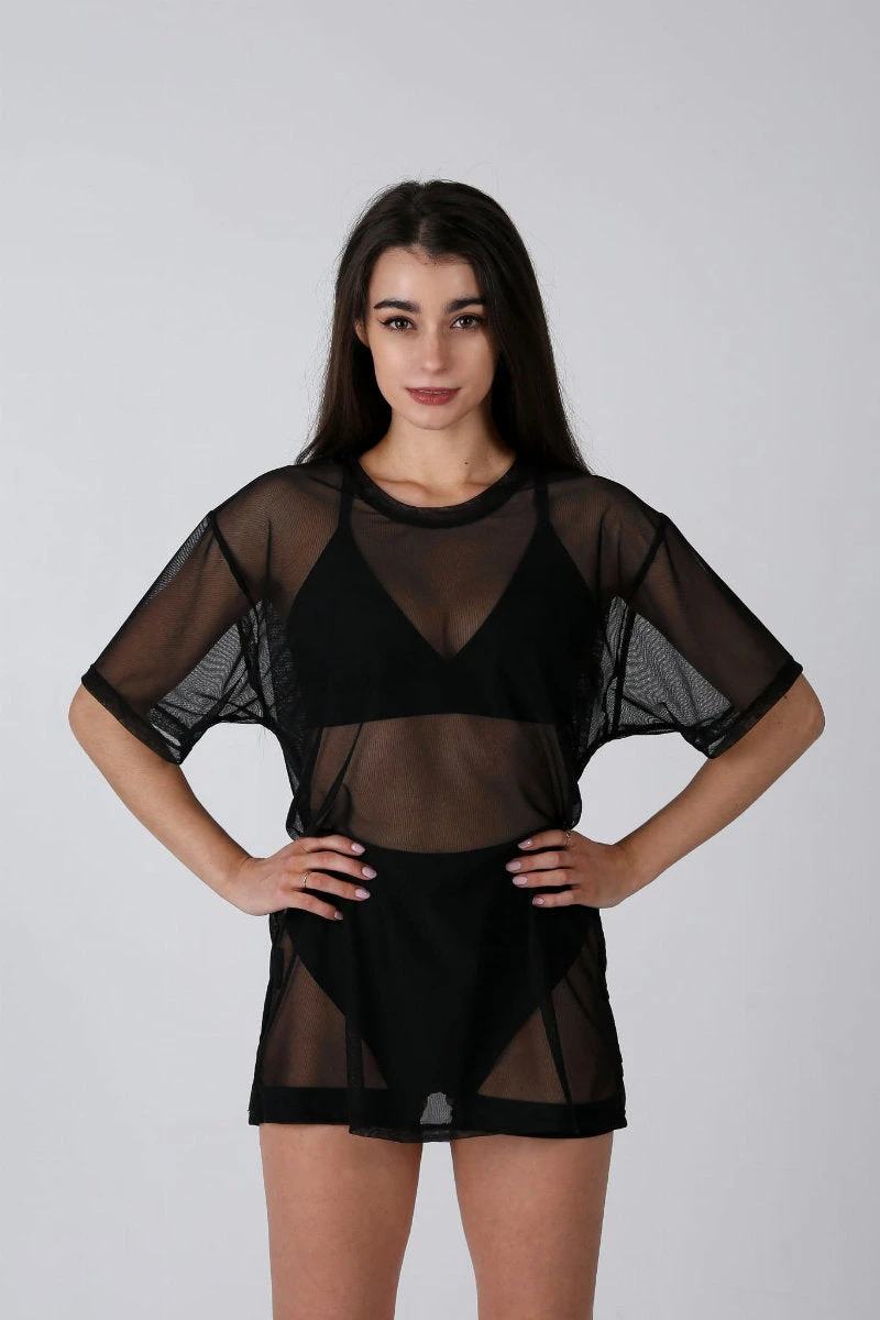 REV ACTIV Mesh Oversized T-Shirt - Black 3 REV ACTIV Mesh Oversized T-Shirt - Black