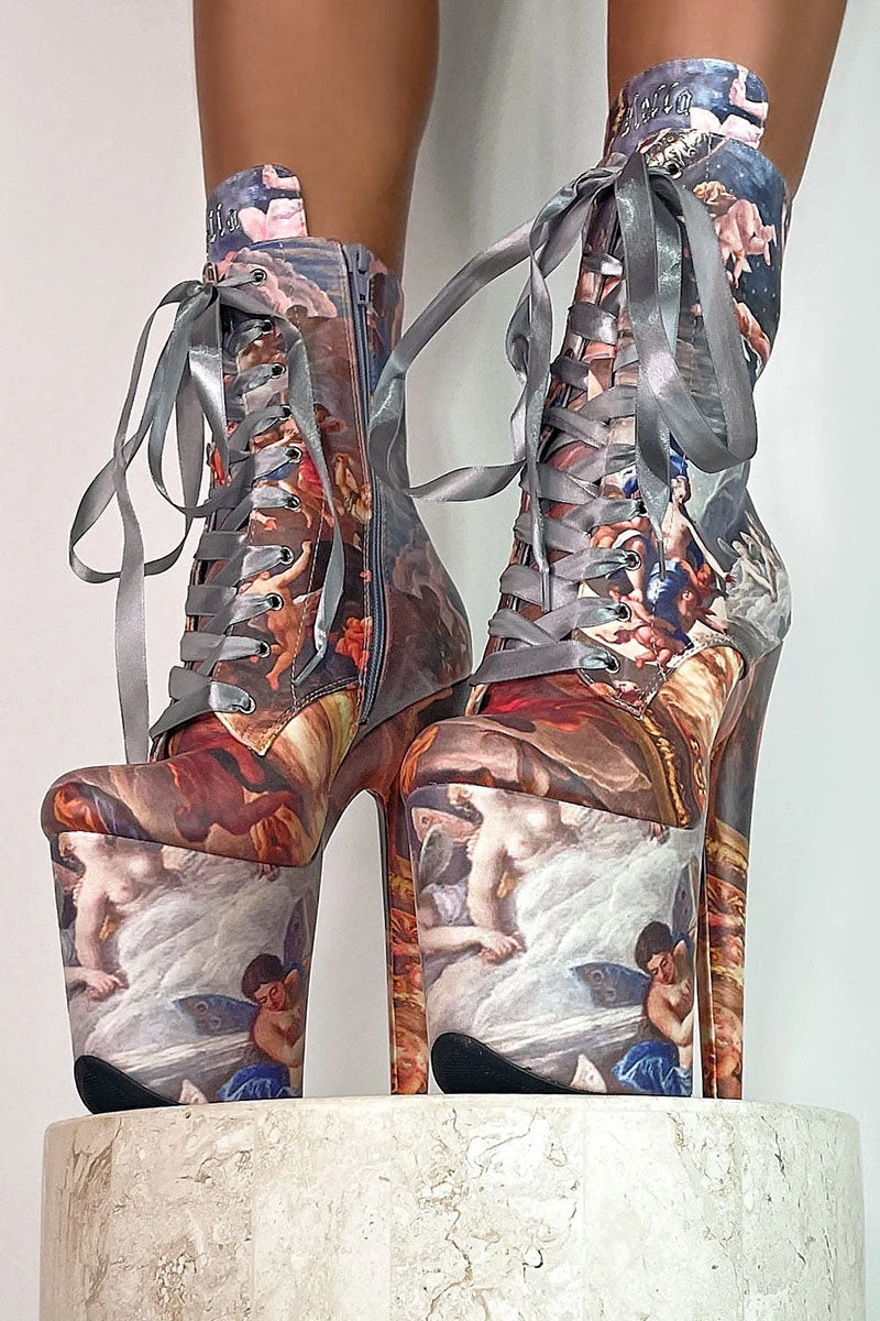 Hella Heels Renaissance 8inch Boots - Stairway To Heaven 7 Hella Heels Renaissance 8inch Boots - Stairway To Heaven - Image 5