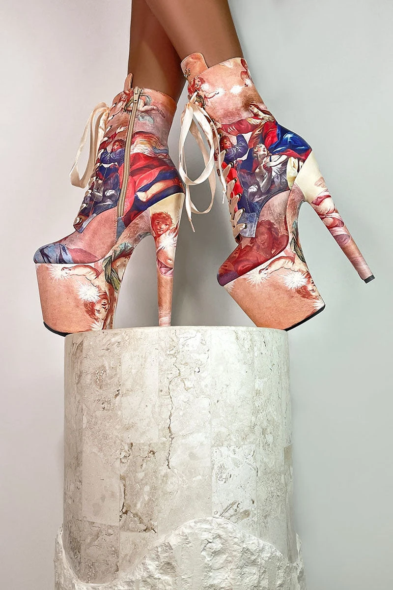 Hella Heels Renaissance 8inch Boots - Holier Than Thou 3 Hella Heels Renaissance 8inch Boots - Holier Than Thou