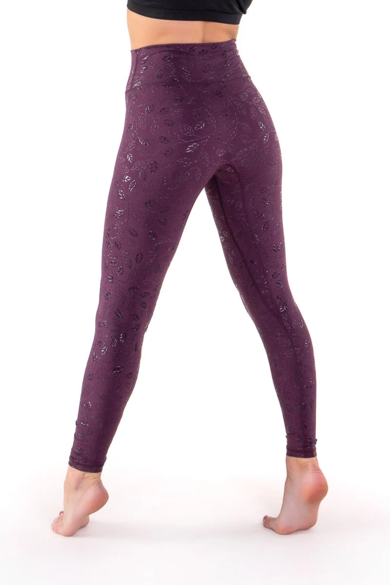 The Enviro Co. Extra Sticky Grippy Leggings - Plum 5 The Enviro Co. Extra Sticky Grippy Leggings - Plum - Image 3