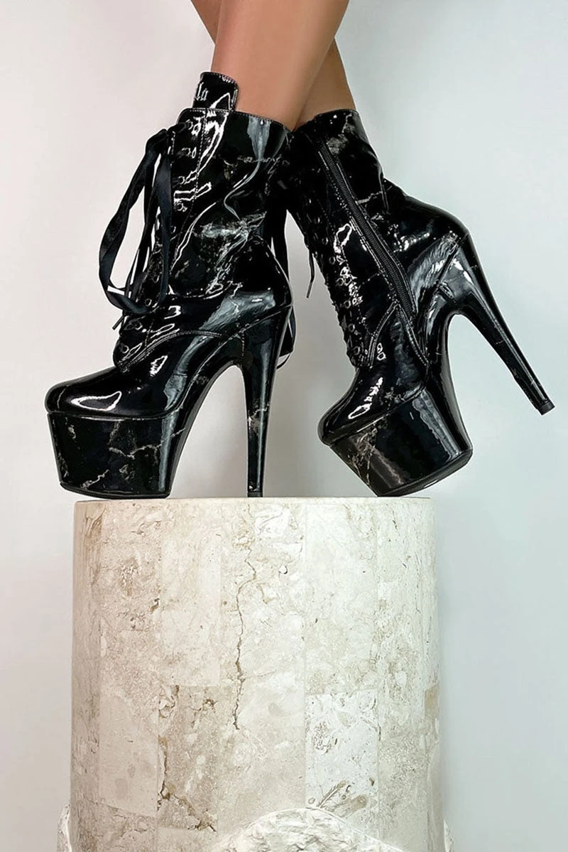 Hella Heels Renaissance 7inch Boots - Confession 4 Hella Heels Renaissance 7inch Boots - Confession - Image 2