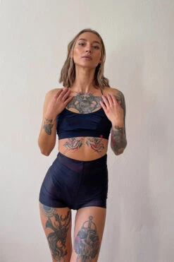 Pole Addict Petite Shorts - Black Mesh 7 Pole Addict Petite Shorts - Black Mesh -Radd Pole Wear Shop IMG 4965