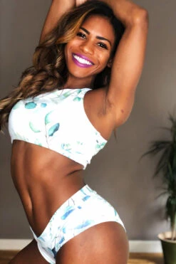 The Enviro Co. High Neck Crop Top - Daintree Day -Radd Pole Wear Shop IMG 5058