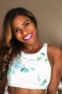 The Enviro Co. High Neck Crop Top - Daintree Day -Radd Pole Wear Shop IMG 5064