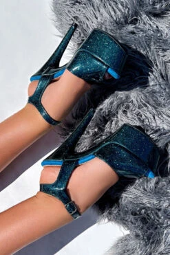 Hella Heels The Glitterati 7inch Stilettos - Ocean Eyes 11 Hella Heels The Glitterati 7inch Stilettos - Ocean Eyes -Radd Pole Wear Shop IMG 7170