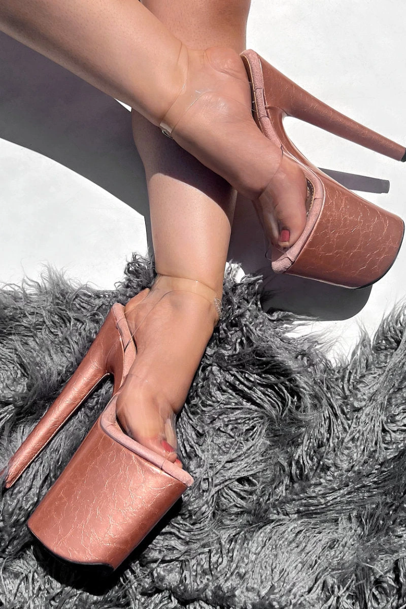 Hella Heels 8inch Stilettos - Rose Gold 3 Hella Heels 8inch Stilettos - Rose Gold