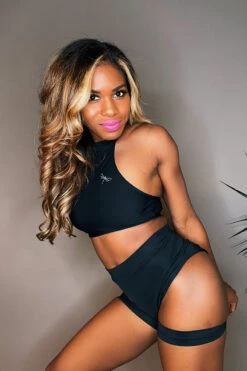 REV ACTIV Bomb Garter Shorts - Black -Radd Pole Wear Shop IMG 8058 1