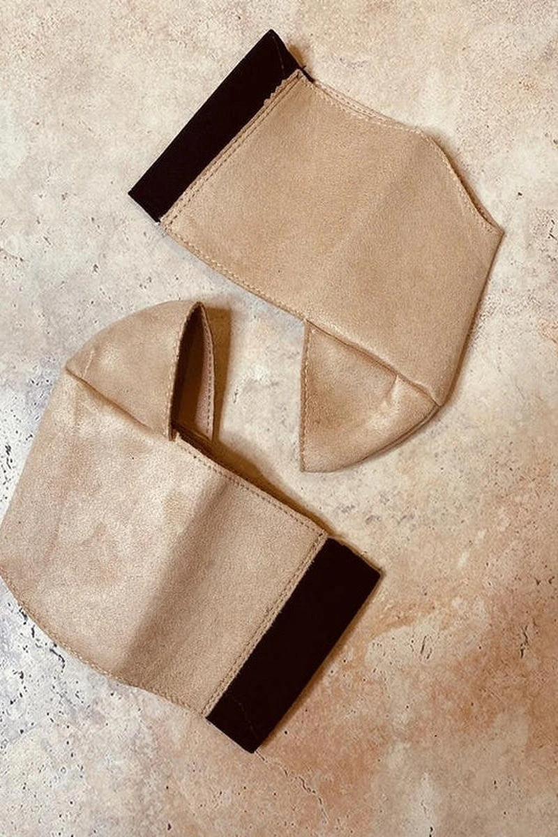 Hella Heels Classique Shoe Protector - Sand Faux Suede 3 Hella Heels Classique Shoe Protector - Sand Faux Suede