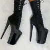 Hella Heels Blaq Kicks Boots - 9inch 2 Hella Heels Blaq Kicks Boots - 9inch -Radd Pole Wear Shop IMG 9412 Edit