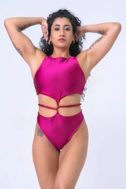 Sorte Infinity Bodysuit - Reversible Poppy Red -Radd Pole Wear Shop INFINITY Red Pink 1