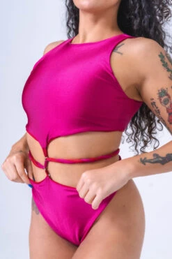 Sorte Infinity Bodysuit - Reversible Poppy Red -Radd Pole Wear Shop INFINITY Red Pink 4
