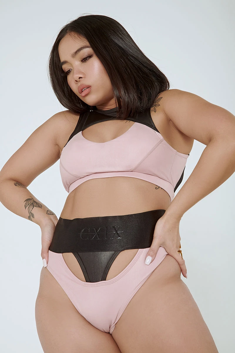 CXIX I Slay Sports Bra - Pink/Black 6 CXIX I Slay Sports Bra - Pink/Black - Image 4