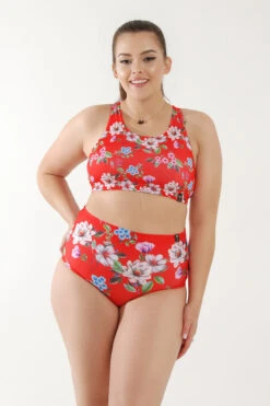 Pole Addict Openback Top - Just Blossom -Radd Pole Wear Shop JustBlossomOpenback HW1