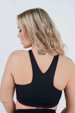 RAD Lover Reversible Top - Hot Pink/Black -Radd Pole Wear Shop KOS 3493