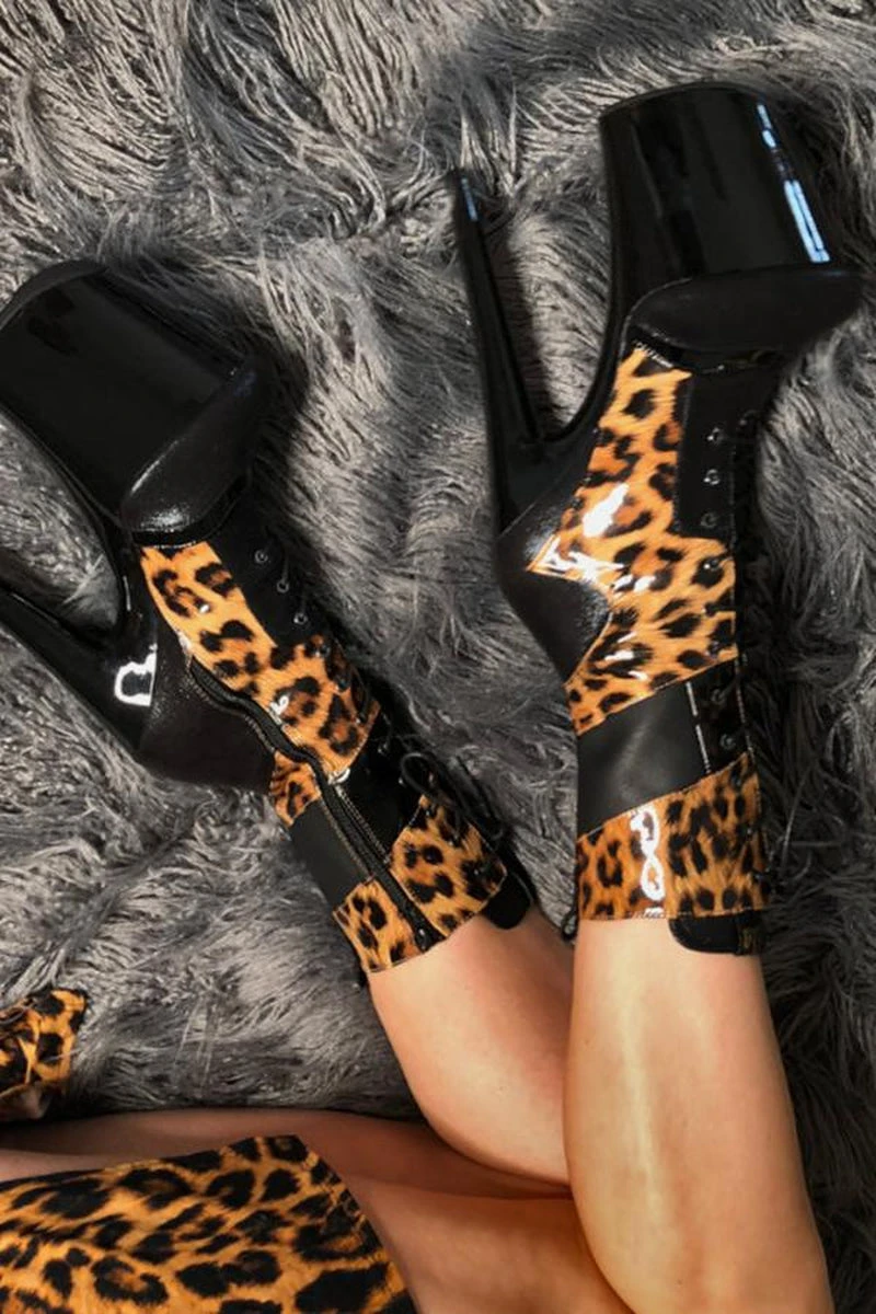 Hella Heels EmpireKicks 8inch Boots - Black 4 Hella Heels EmpireKicks 8inch Boots - Black - Image 2