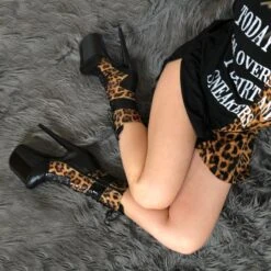 Hella Heels EmpireKicks 8inch Boots - Black 18 Hella Heels EmpireKicks 8inch Boots - Black -Radd Pole Wear Shop Kicks Black Leopard 8 inch 1 1512x 2ded02cf 236c 4df0 aa1d ecd6b51f1fbb 1