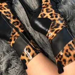 Hella Heels EmpireKicks 8inch Boots - Black 17 Hella Heels EmpireKicks 8inch Boots - Black -Radd Pole Wear Shop Kicks Black Leopard 8 inch 4 1512x 79687291 2576 42ec affe 74c11f5875c0