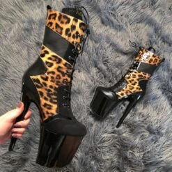 Hella Heels EmpireKicks 8inch Boots - Black 15 Hella Heels EmpireKicks 8inch Boots - Black -Radd Pole Wear Shop Kicks Black Leopard 8 inch 5 1512x 022aab52 eda8 48ec a415 12a7ec8acbd0