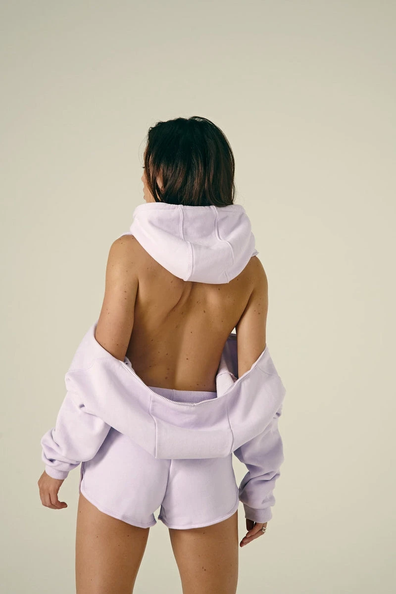 CXIX Droptop Zip Hoodie - Lilac 9 CXIX Droptop Zip Hoodie - Lilac - Image 7